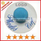 Promotion Ladies Floppy Straw Beach Hats,custom Ladies Hats, Ladies Printed Logo on Brim Beach Hats (SU-SH3366)