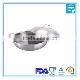 Stainless Steel Wok Frypan Pot With ss Lid