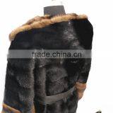 2016 New Factory Grey Natural Long Mink Fur Coat for Fashion Women thumbnail-6