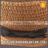 Newest Custom 100% Paper Straw Hat ,Panama Sombrero Straw Hat Flat Top Paper Straw Hats thumbnail-2