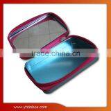 Cosmetic Tin Box With Zipper