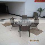Cheap Large 6-seat Glass Garden Furniture Table