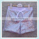Wholesale Kids Shorts With Bow Knot High Quality Baby Sequin Shorts Petti Short Pants With Stretchy Cotton Shorts thumbnail-1