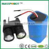China Electronics Market Flashlight Batteries With 18650 Battery Cell 7.4v 6200mah