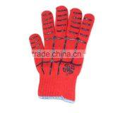 PVC Dotted Cotton Knitted Gloves / Cotton Work Gloves With Rubber Grip Dots thumbnail-5