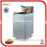Stainless Steel Free Standing Gas Chicken Fryers With Temperature Controller With Cabinet(2-tank)(GF-985-2) thumbnail-2