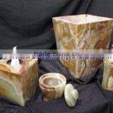 Luxury Colorful Free Sample for Natural ONYX BATHROOM ACCESSORIES COLLECTION thumbnail-3