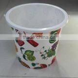 Household Plastic Bucket13L With Handle,fruit Design Bucket,bucket With Plastic Handle thumbnail-1