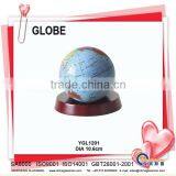 Plastic Vintage World Tabletop Globe Plastic Deskpot Globe With Wood Base YGL1201 thumbnail-1