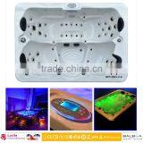 competitive price acrylic massage hot spa tub with CE approved massage bathtub for 4 people