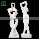 White Marble Stone Abstract Statue Carving thumbnail-3