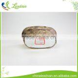 Hot Sale Natural Antique Oval Galvanized Flower Pot With Tree Skin Outside thumbnail-4