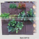 Reusable Hydroponic Polyster Material and Pots Type Living Wall Pocket Planter Vertical Garden thumbnail-2