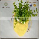 Garden Small Colorful Decorative Burlap Jute Flower Pot thumbnail-5