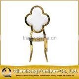 Leather Back Armless Wedding Party Modern Chair thumbnail-2