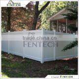 White Closed Privacy Recycled Vinyl Fencing
