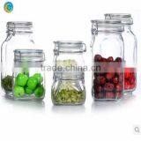 2014 Clear Square Glass Jam Jar With Mental Lid Wholesale