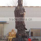 Large Bronze Standing Kuan Yin Statue thumbnail-1