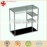 Metal Square Retail Clothing Display Table With Glass Counter thumbnail-1