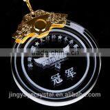 Jingyage Carved Novelty Crystal Gold Medals Clear Crystal Medal thumbnail-3
