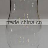 Scalloped Top Glass Hurricane Lamp Chimney thumbnail-1