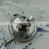 NEW STAINLESS STEEL CLOSE SHACKLE ROUND PADLOCK thumbnail-1