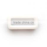 3/8" Plastic Belt Loop Keeper Dog Collar, White Pet Collar Loop, Plastic Loop For Pet Collars thumbnail-2