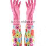 Long Velvet Gloves Housework Dishwashing Gloves Latex Rubber Gloves Thick Warm Laundry Gloves thumbnail-2