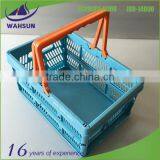 PP Plastic Folding Basket with Handle