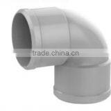 Factory Price Manufacturer Good Quality PVC Fitting UPVC Rubber Joint Plastic Fitting for Drainage GB 90 Deg Elbow thumbnail-1
