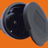Industrial Rubber Plug 16A German Schuko Power Black Electrical Plug (p6052) thumbnail-5