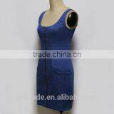 Denim Jeans Dress for Women Casual Dress Jeans ,blue Suspender Skirt Jeans Dress thumbnail-5