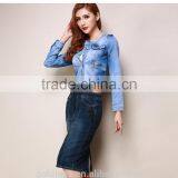 2016 Fashion Wholesale Long Denim Skirts, Sexy Midi Pencil Skirt Jeans for Women thumbnail-5