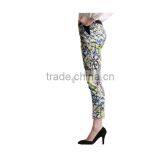 Direct Factory Skinny Spandex/cotton Printed Jean Pants for Girls thumbnail-2