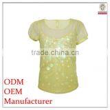 Women's Sexy See-through Style Evening Sequins Beaded Tops thumbnail-1