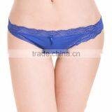 Lace Transparent Thong Bikini Embroidery Cotton Mature Women g String Underwear thumbnail-3