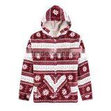 Wholesale Printed Pullover Polyester Polar Fleece Women Hoodies thumbnail-1