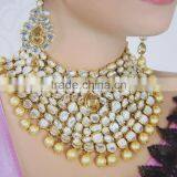 KUNDAN Pearl BRIDAL Necklace EARRING Set thumbnail-2