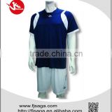 Design men's Football sports uniforms with T-shirts and shorts