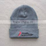 Windproof Striped Promotional Winter Polar Fleece Knitted Kids Hat thumbnail-2