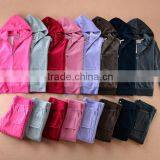 Factory Production Zipper Velvet Fleece Designs Cheaper Customs Wholesale Velvet Hoodies KM0673 thumbnail-5