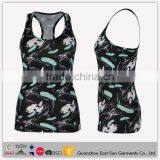 Custom Hot Sales Black Latest Design Girls Tank Top Breathable Yoga Wear Colorful Running Singlet For Ladies Summer thumbnail-5