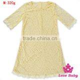 Last Frock Design Teenage Girls Floral Rose Lace Short Sleeve A-line Wedding Dress thumbnail-1