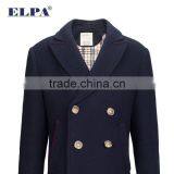 ELPA Wooven Wool Fabric Winter Overcoat Dark Blue Warm Wool Coat for Boy thumbnail-3