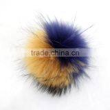 Myfur Newest Fashion Raccoon Fur Pompoms Wholesale Top Ball On Winter Hat Wholesale Genuine Raccoon thumbnail-1