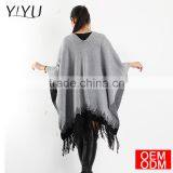 2017 Autumn New Women's Elegant Socialite Cashmere Tassel Cardigan Sweaters Batwing Sleeves Scarf Cape Outwear Good Quality thumbnail-5