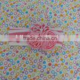 Mom&me Craft Flower Hairband 2016 Stripe Cotton Elastic Headband With Three Ruffle Flower Kids Hairwear Wholesale thumbnail-3