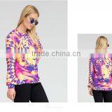 Unisex Colorful Tiger Full Printing Crewneck Sweatshirt thumbnail-4
