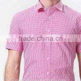 2017 New Fashion Short Sleeve Gingham/ Check Men's Fancy Casual Shirt thumbnail-5