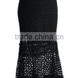 2016 Guangzhou Shandao New Design Summer Hot Selling Women Party Wear Black Slim Fit Lace Long Skirt Models thumbnail-4